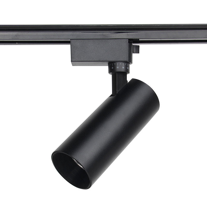 Spot LED sur rail orientable à faisceau réglable
