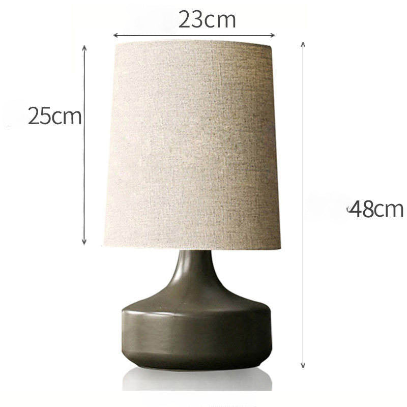 Lampe à poser en céramique style mi-siècle moderne Dravena