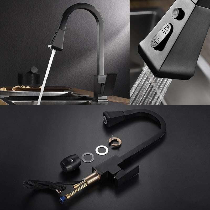 Robinet de cuisine moderne rétractable