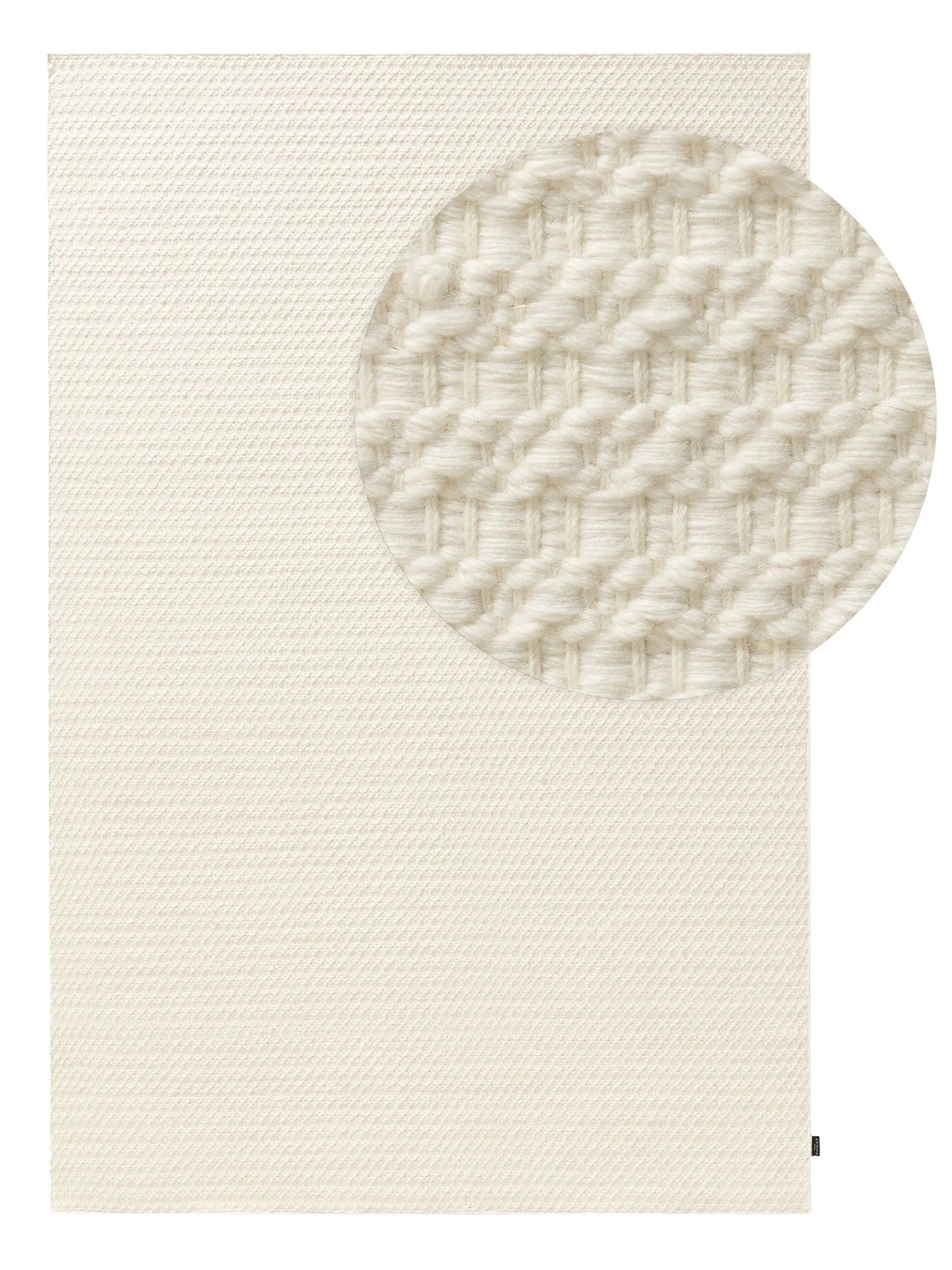 Handwoven wool rug texture