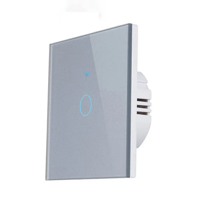 Interrupteur tactile connecté minimaliste Luvexa en verre et PC