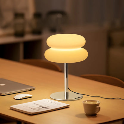 Lampe de table en verre mid-century Xandrel