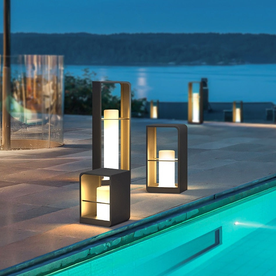 Lampadaire LED extérieur moderne