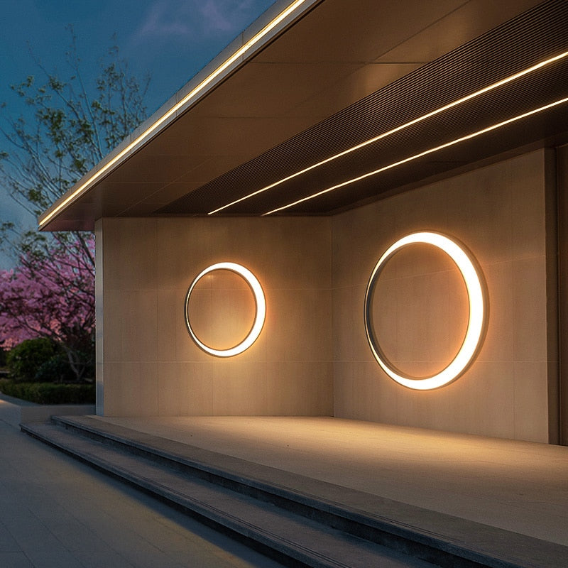 Applique murale LED extérieure moderne et étanche