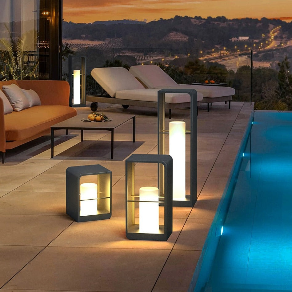 Lampadaire LED extérieur moderne