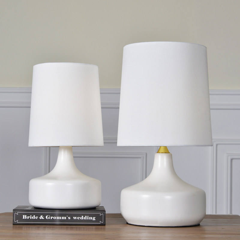 Lampe à poser en céramique style mi-siècle moderne Dravena