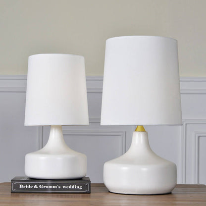 Lampe à poser en céramique style mi-siècle moderne Dravena