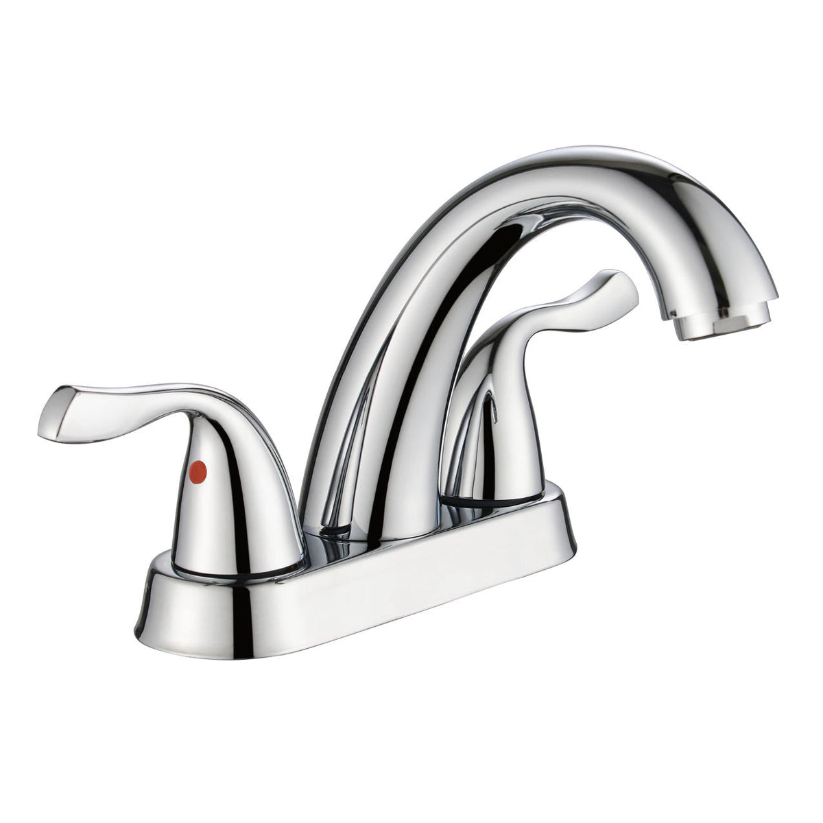 Robinet mitigeur de lavabo monotrou contemporain Chronavelle en chrome poli