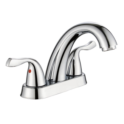 Robinet mitigeur de lavabo monotrou contemporain Chronavelle en chrome poli