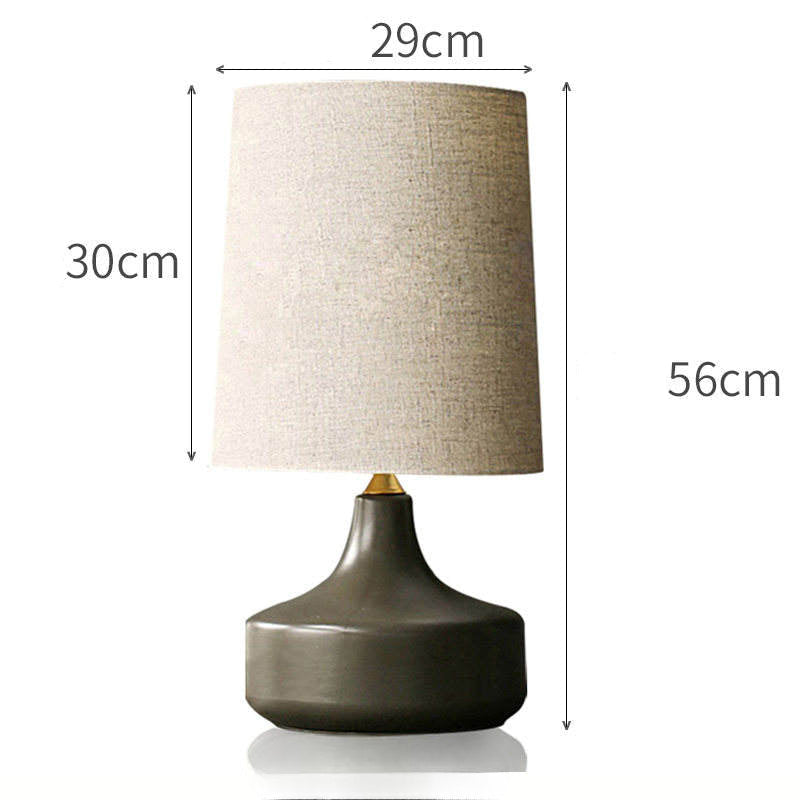Lampe à poser en céramique style mi-siècle moderne Dravena