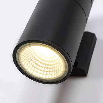 Applique murale extérieure LED moderne étanche à éclairage vers le haut et vers le bas