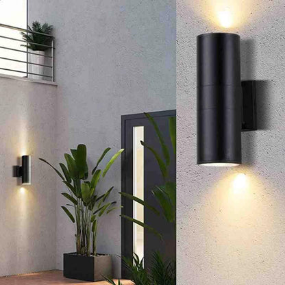 Applique murale extérieure LED moderne étanche à éclairage vers le haut et vers le bas