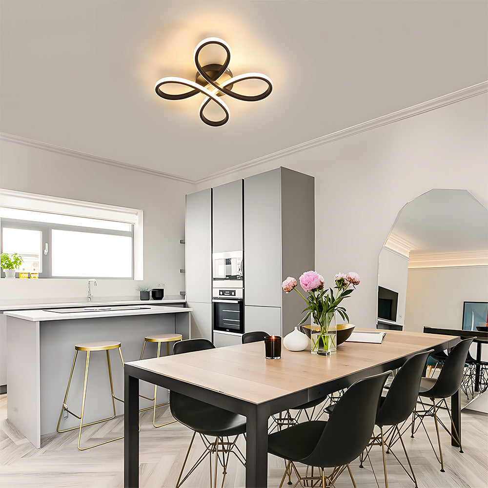 Lampe de chambre en fer sculptural