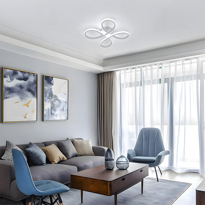 Lampe de chambre en fer sculptural