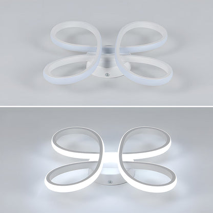 Lampe de chambre en fer sculptural