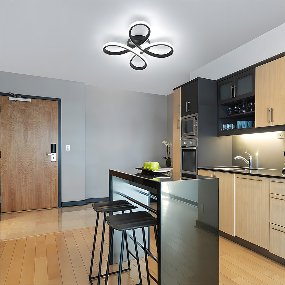 Lampe de chambre en fer sculptural