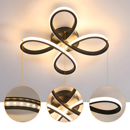 Lampe de chambre en fer sculptural