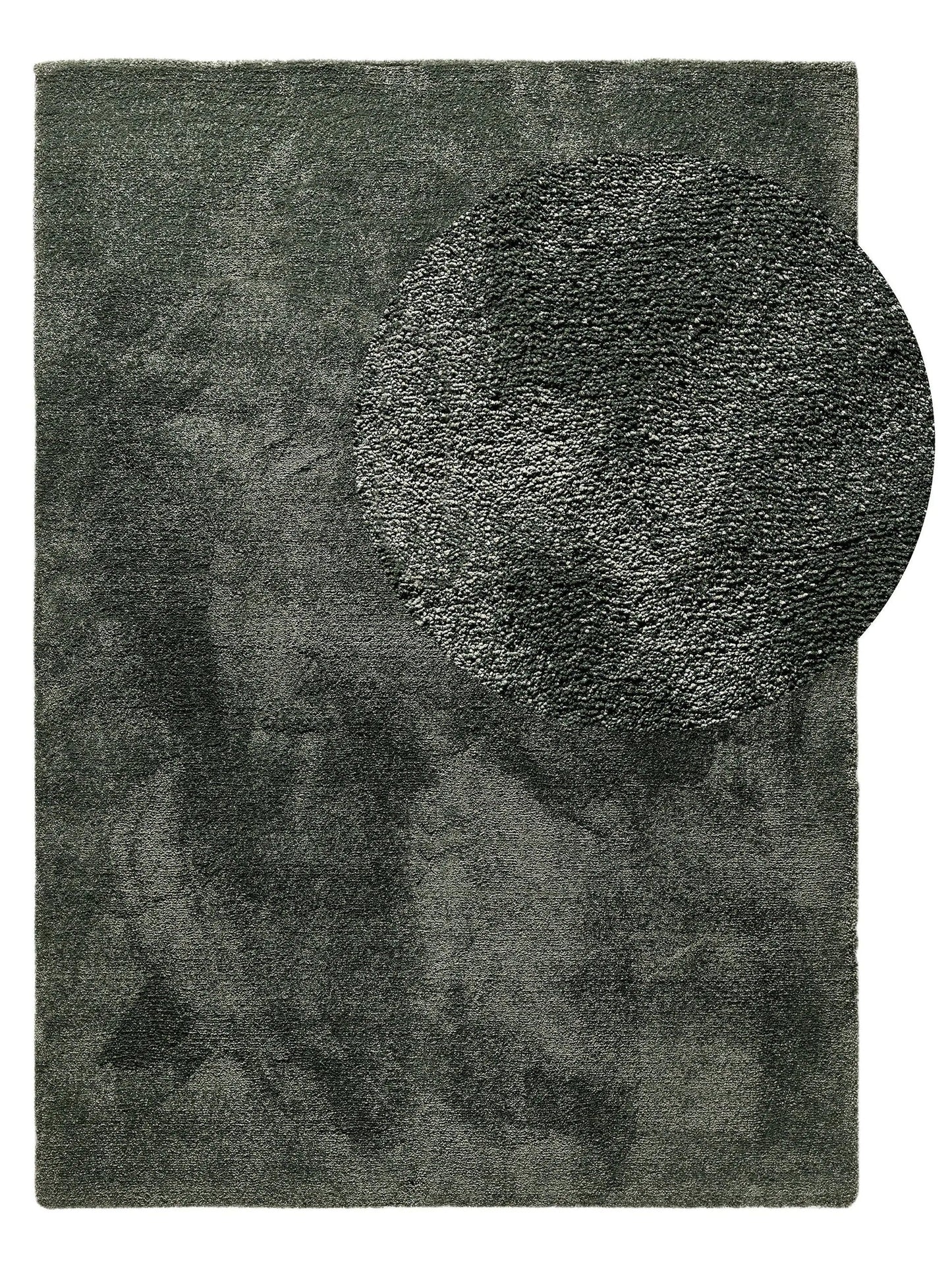 Tapis moderne lavable à poils longs