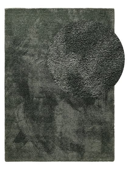 Tapis moderne lavable à poils longs