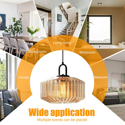 Suspension de cuisine en verre