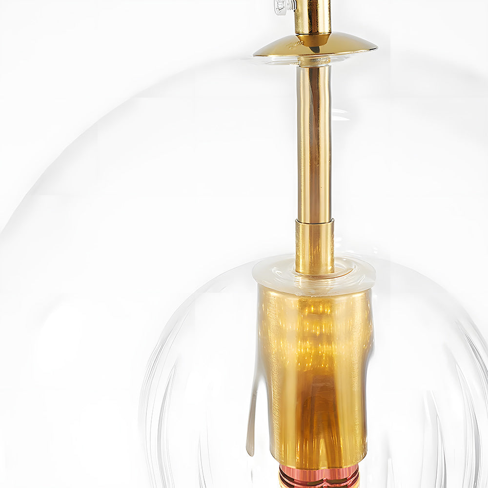 Lustre sphérique en verre