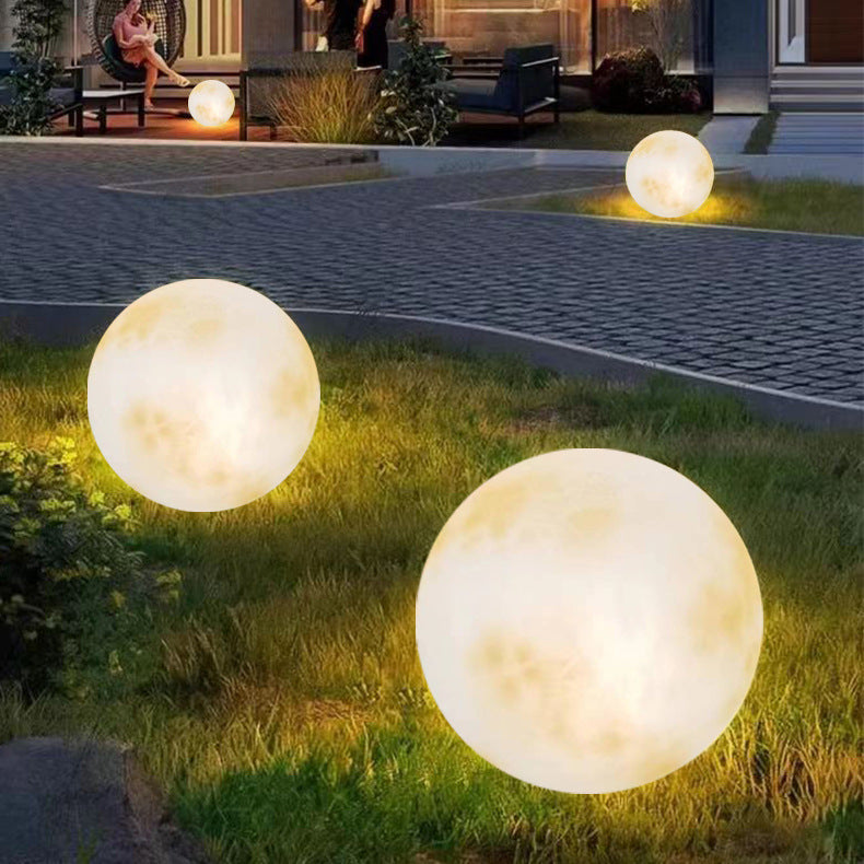 Lanterne solaire de jardin design lune
