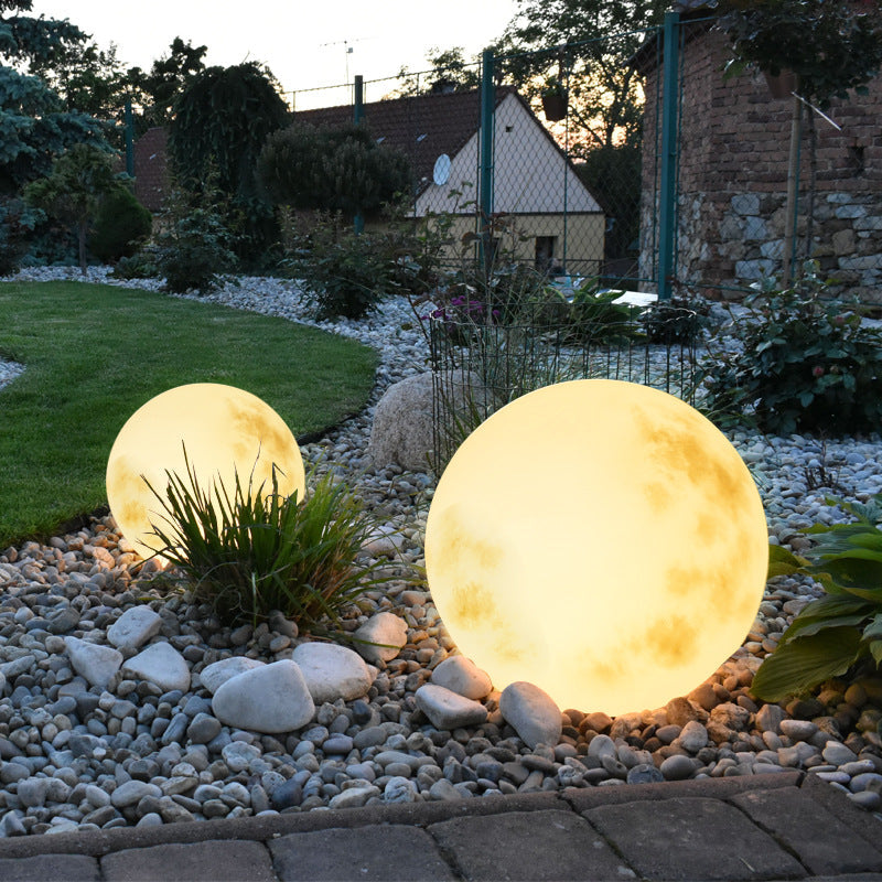 Lanterne solaire de jardin design lune