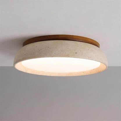 Plafonnier LED moderne en travertin