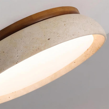 Plafonnier LED moderne en travertin