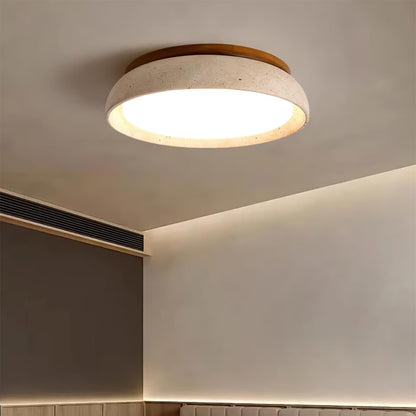 Plafonnier LED moderne en travertin