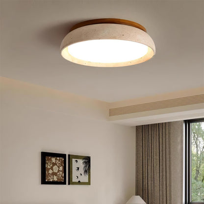 Plafonnier LED moderne en travertin
