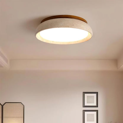Plafonnier LED moderne en travertin