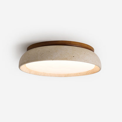 Plafonnier LED moderne en travertin