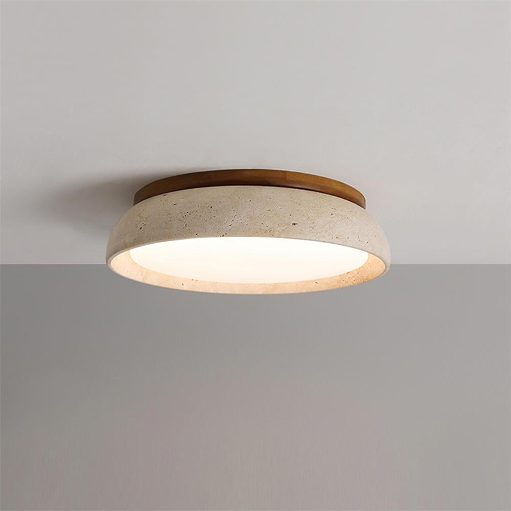 Plafonnier LED moderne en travertin