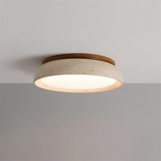 Plafonnier LED moderne en travertin