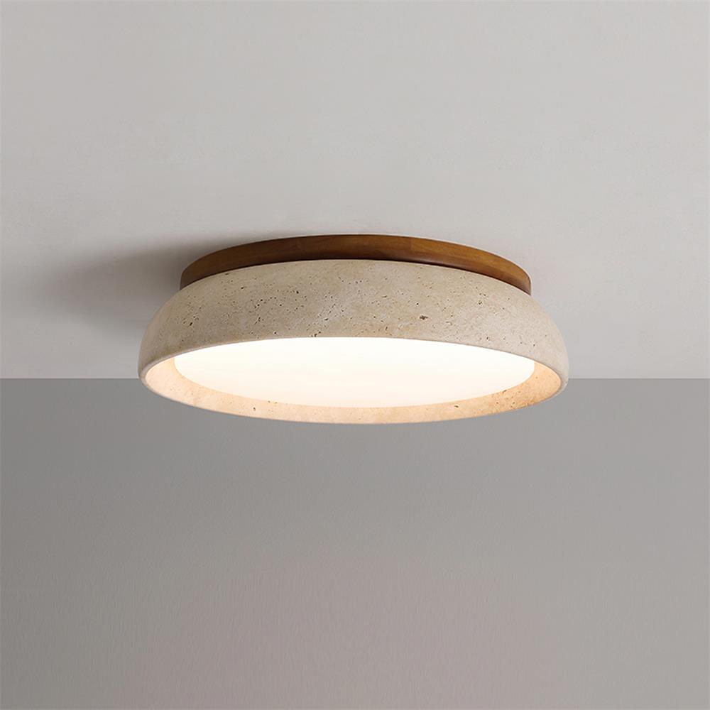 Plafonnier LED moderne en travertin