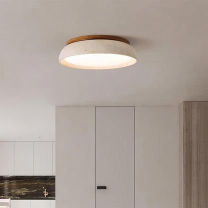 Plafonnier LED moderne en travertin