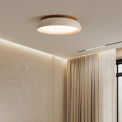 Plafonnier LED moderne en travertin