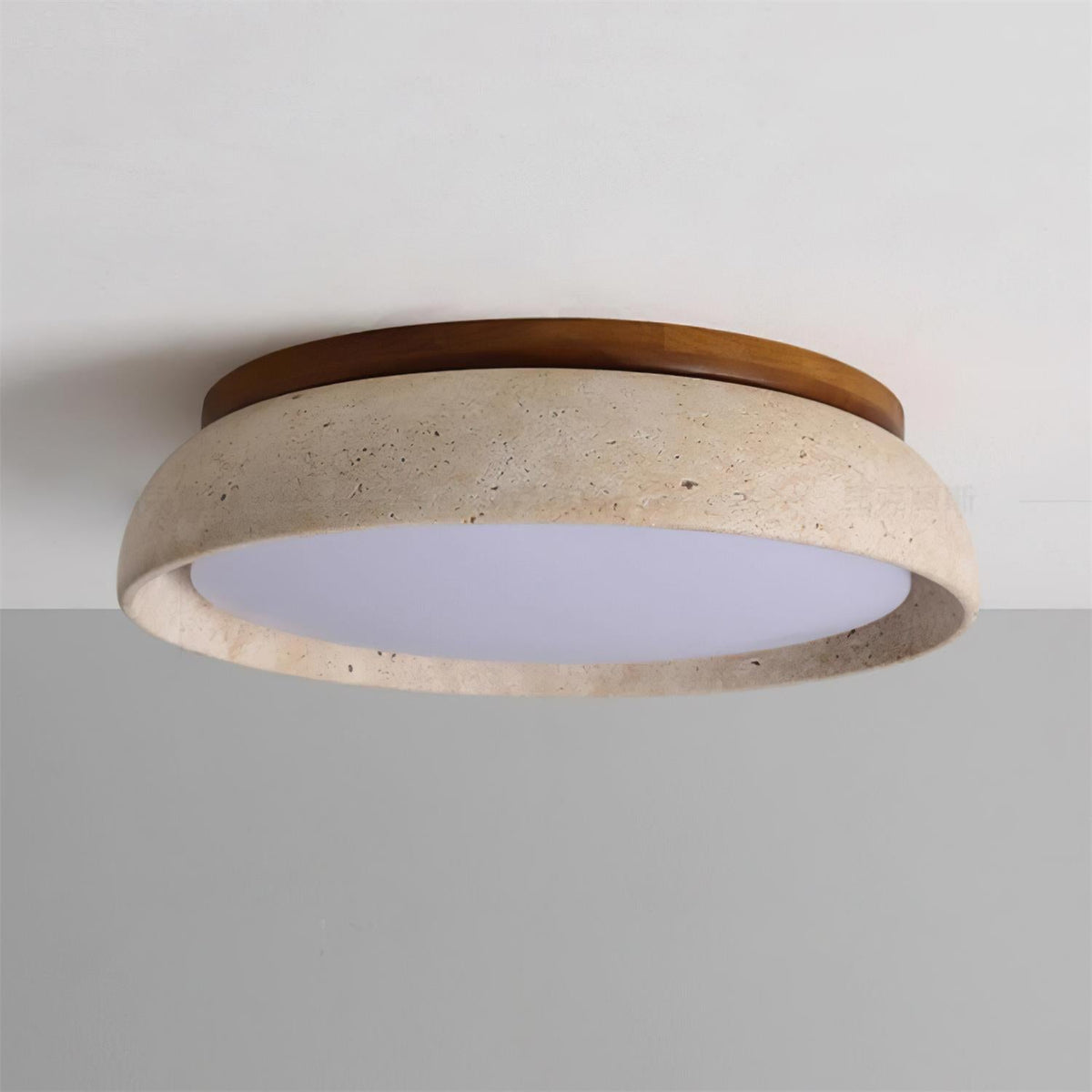 Plafonnier LED moderne en travertin