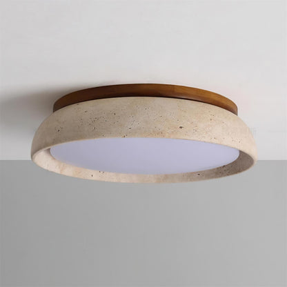 Plafonnier LED moderne en travertin