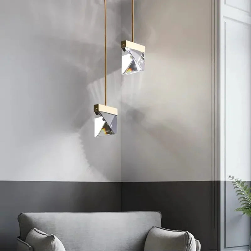 Lustre suspendu en cristal somptueux