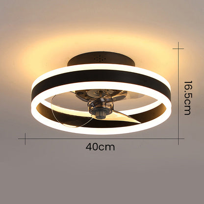 Ventilateur de plafond encastré avec éclairage LED