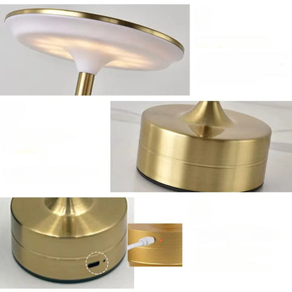 Lampe de table en laiton art déco Amberlin