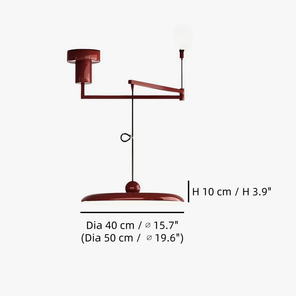 Lustre moderne avec bras pivotant