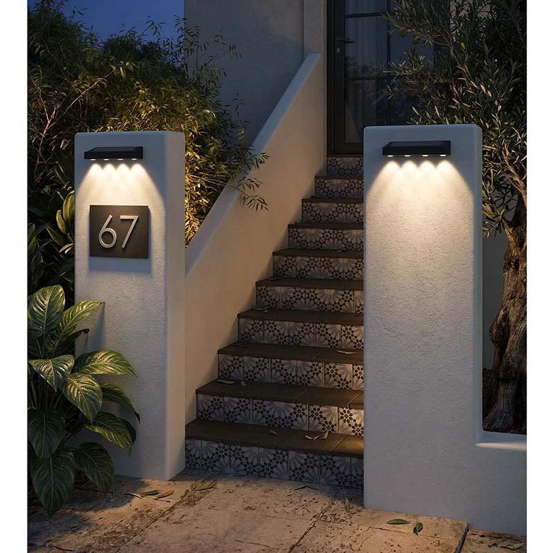 Lampe murale extérieure sans fil / Lumière de panneau solaire LED