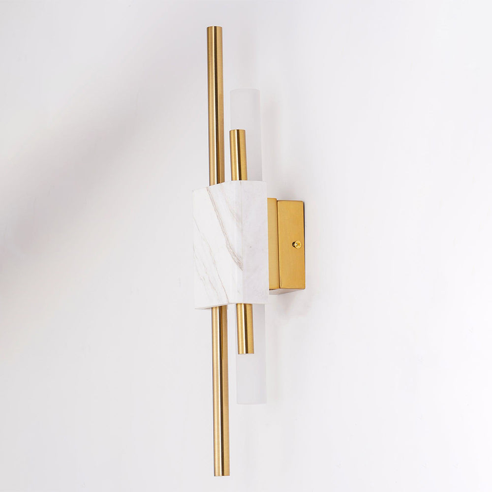 Applique murale à LED avec accent en marbre