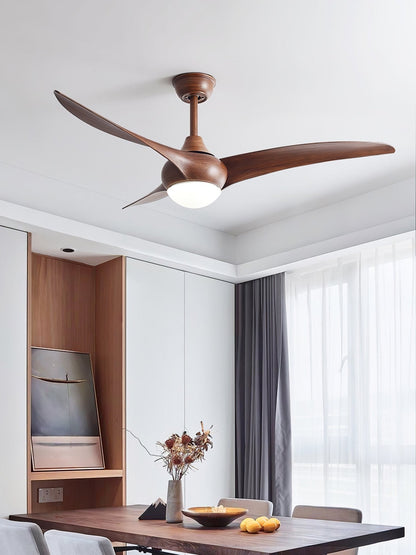 Ventilateur de plafond traditionnel avec lumière LED