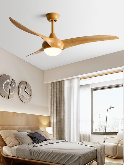 Ventilateur de plafond traditionnel avec lumière LED