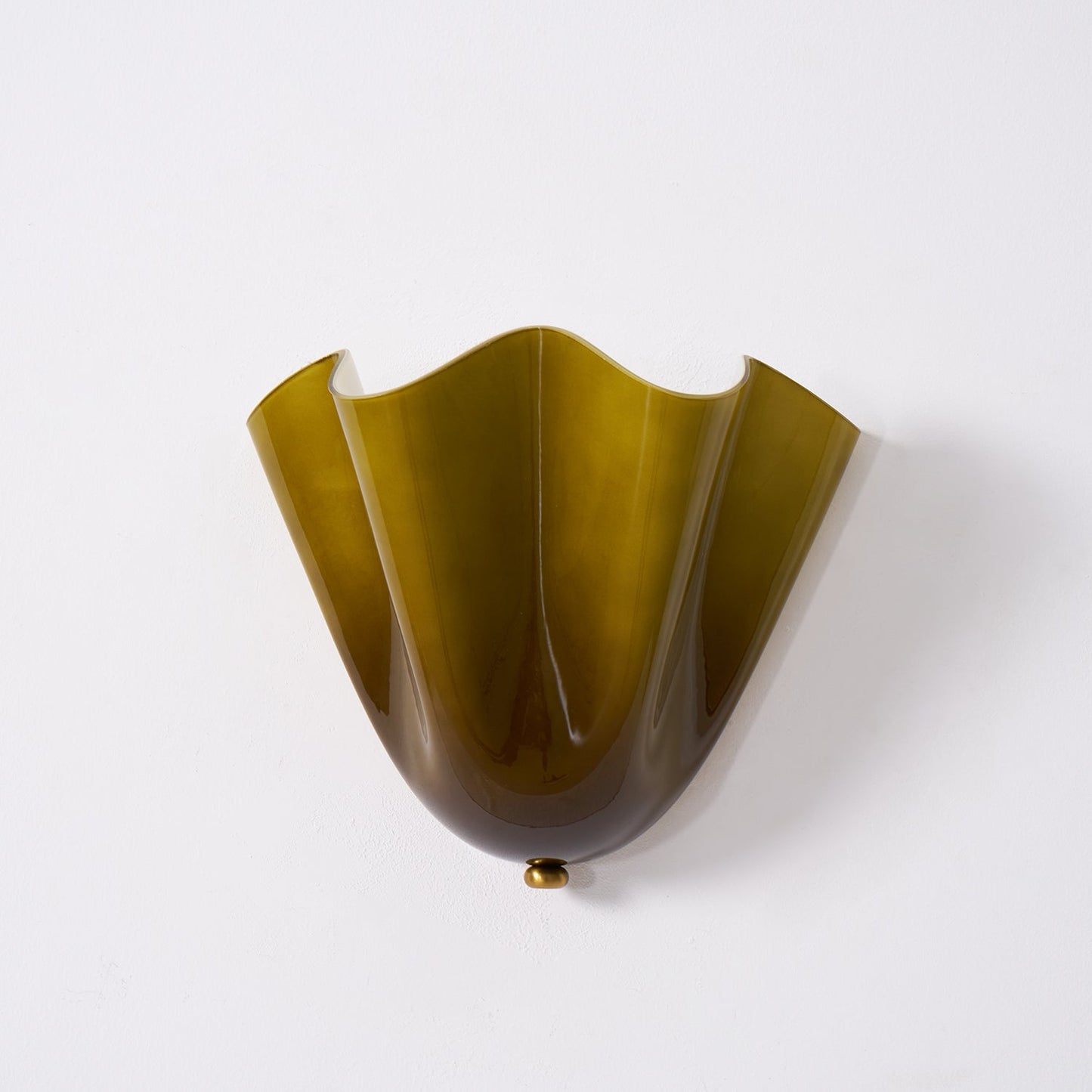 Lampe murale en verre en forme de pétale