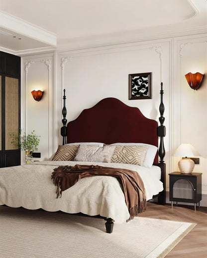 Lampe murale en verre en forme de pétale